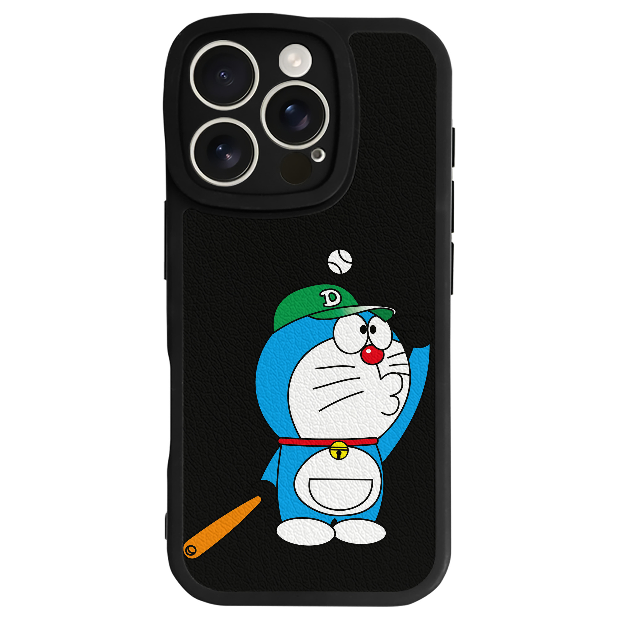（画像用） ドラえもん Doraemon 【iPhone 16シリーズ対応】シリコンスマホケース（レザー調） 材質：シリコン